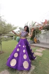Lw 7173 Roman Silk Gota Pattern Work Navratri Lehenga Choli